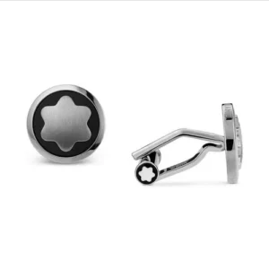Montblanc  Men's  Black Stainless Steel Cufflinks
