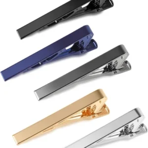 5P Tie Clips For Men, 5 Different Classic Tie Bar, Stainless Steel Tie Clip for