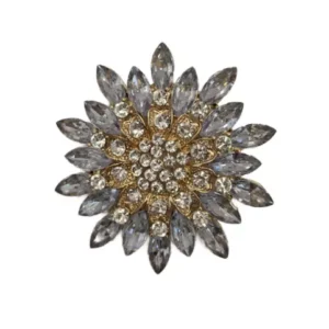 Elegant Crystal Rhinestone Brooch Pin, Premium Quality